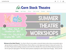 Tablet Screenshot of cornstocktheatre.com